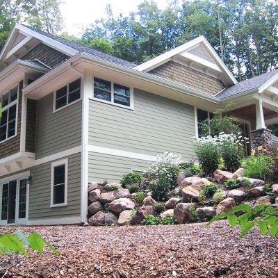 Glen Arbor new home kitchen and bunk room exterior